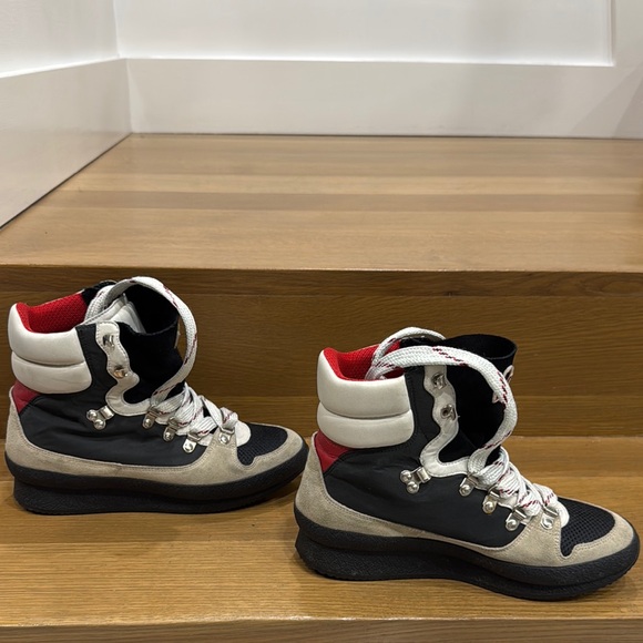 Isabel Marant Black and White High-Top Boots - Picture 3 of 12